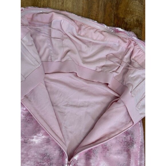LoveShackFancy Stasia Sequin Dress Sz 2 Love Shack Fancy Flamenco Pink Ethereal - Picture 12 of 16